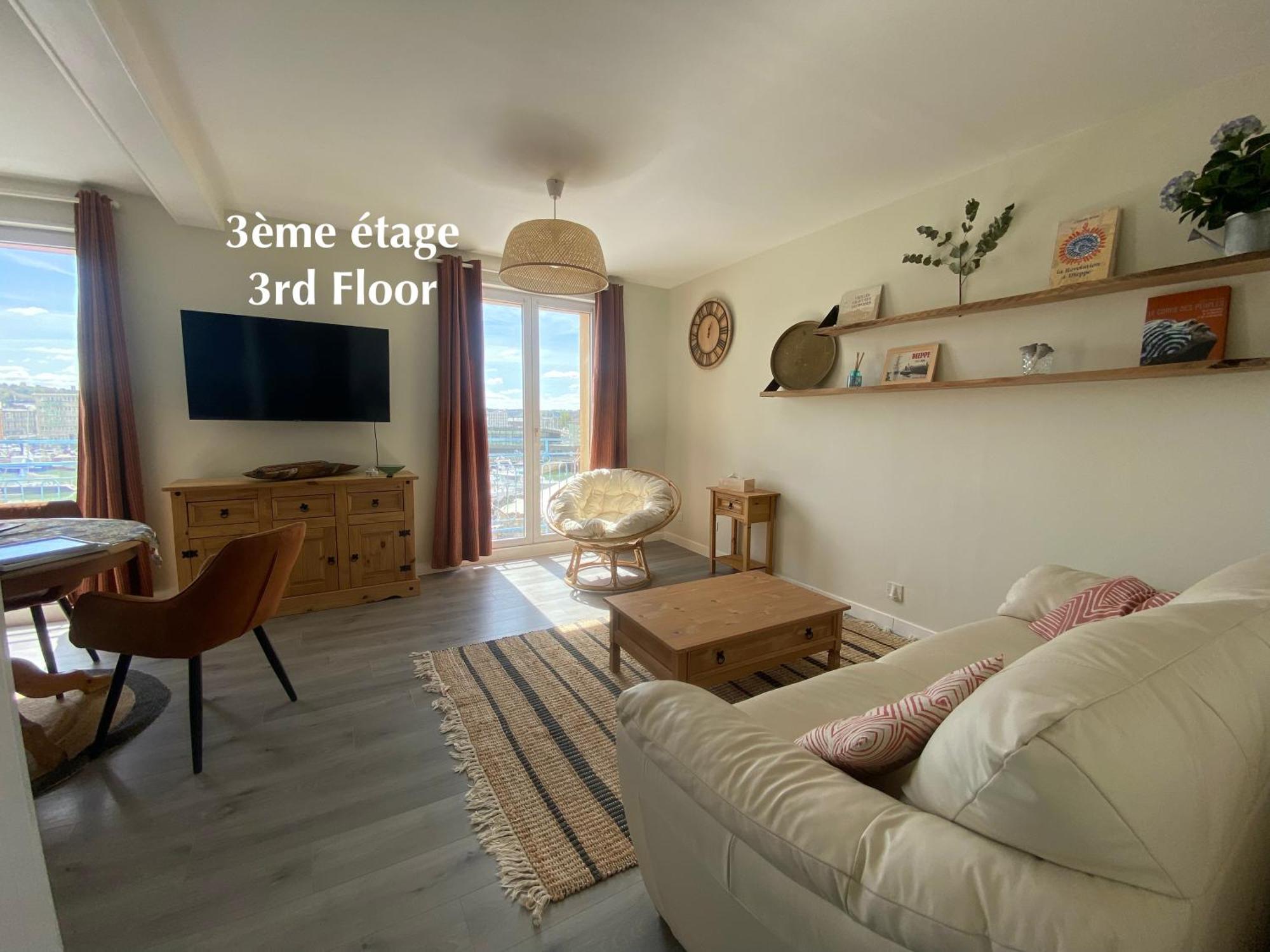 Etablissement 3 Etoiles Avec Ascenseur, 3 Appartements Lumineux Vue Port Avec Balcon, 200M De La Mer, Wifi Fibre, Tous Service Inclus Dieppe Exterior foto